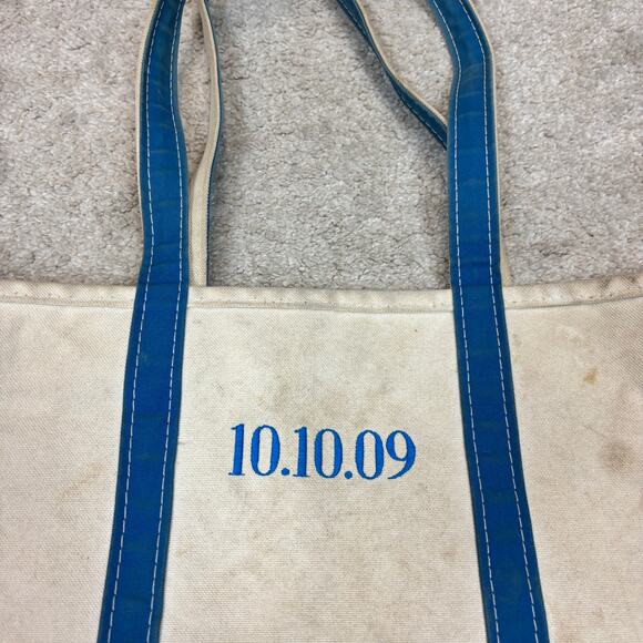 Vintage 90s LL Bean Boat And Tote Bag 13"x22" Armenia Turkey - Picture 2 of 14